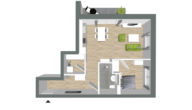 Villa Kutenhult - WHG 04 - Wohnen mit Service in Kutenholz! Klimafreundlicher Neubau - KfW Effizienzhaus-Stufe 40 - EG_Einzelgrundriss WHG 04