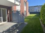 Zentrale 3-Zimmer-Wohnung – Wohnen mit Service in Rhauderfehn - Terrasse WHG 04 mit Blick in den Garten