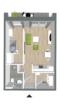 Villa Kutenhult - WHG 05 - Wohnen mit Service in Kutenholz! Klimafreundlicher Neubau - KfW Effizienzhaus-Stufe 40 - EG_Einzelgrundriss WHG 05