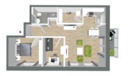 BirkenVilla WHG 12 - Wohnen mit Service in Grasberg! Klimafreundlicher Neubau KfW 40 - Wohnung 12