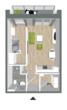 Villa Kutenhult WHG 11 - Wohnen mit Service in Kutenholz! Klimafreundlicher Neubau - KfW Effizienzhaus-Stufe 40 - OG_Einzelgrundriss WHG 11