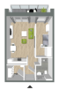 Villa Kutenhult WHG 08 - Wohnen mit Service in Kutenholz! Klimafreundlicher Neubau - KfW Effizienzhaus-Stufe 40 - OG_Einzelgrundriss WHG 08