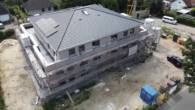 BirkenVilla WHG 04 - Wohnen mit Service in Grasberg! Klimafreundlicher Neubau KfW 40 - Drohnenaufnahme