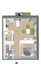 Villa Kutenhult - WHG 06 - Wohnen mit Service in Kutenholz! Klimafreundlicher Neubau - KfW Effizienzhaus-Stufe 40 - EG_Einzelgrundriss WHG 06